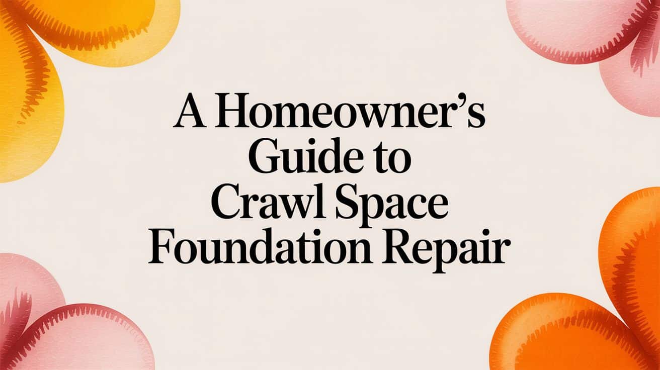 A Homeowner's Guide To Crawl Space Foundation Repair