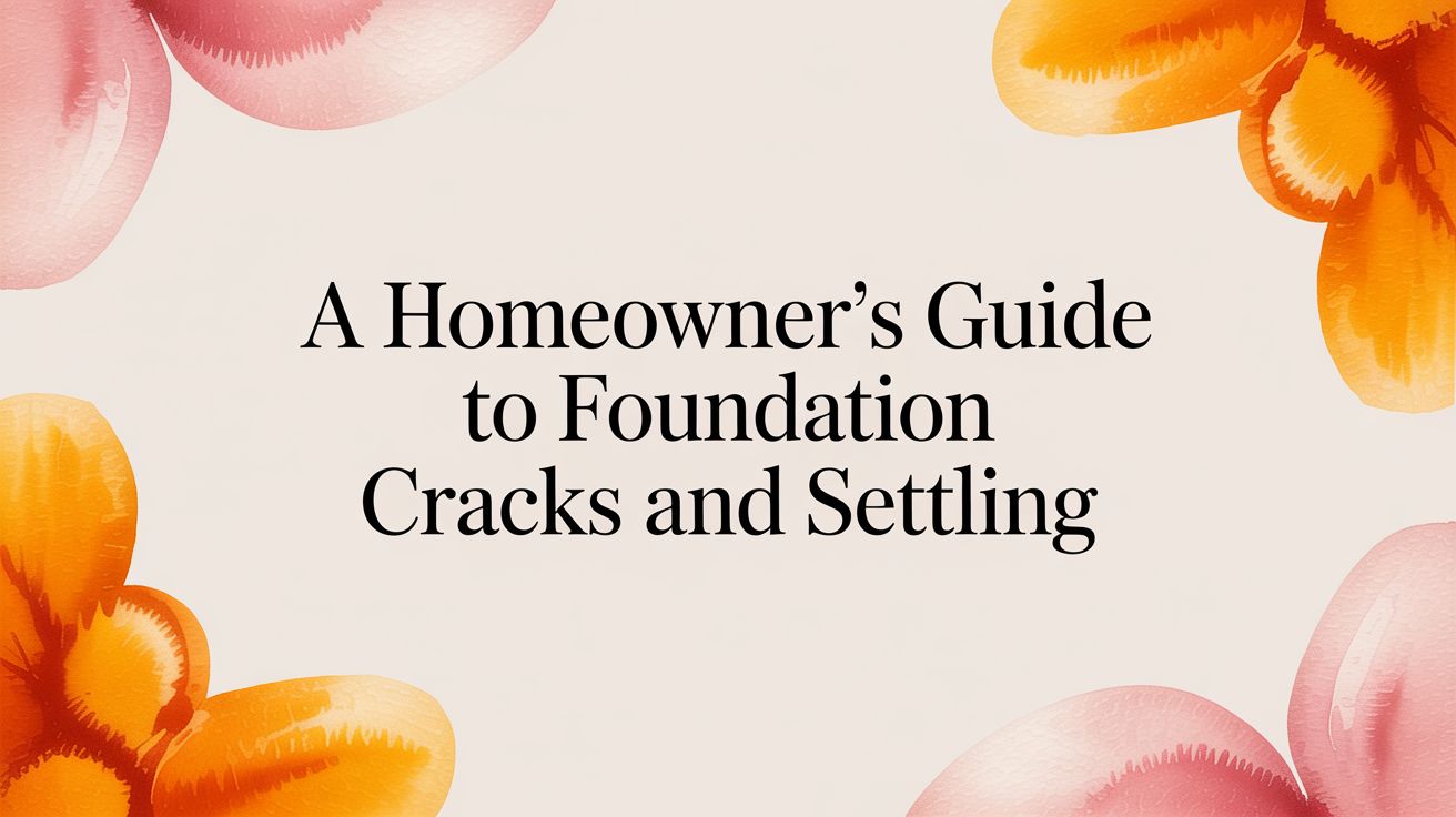 A Homeowner's Guide to Foundation Cracks and Settling