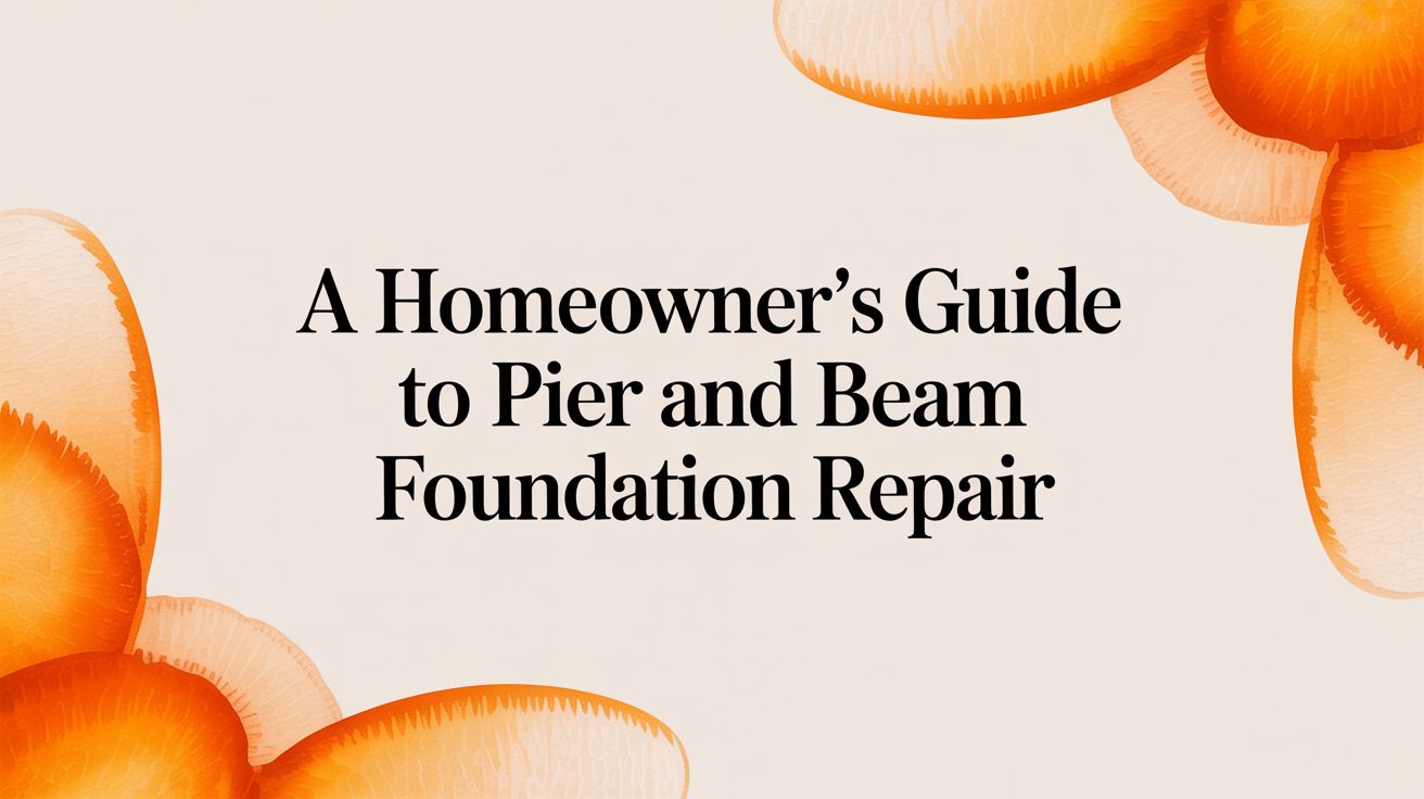 A Homeowner's Guide to Pier and Beam Foundation Repair