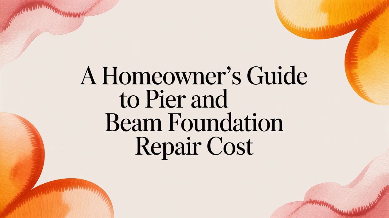 A Homeowner's Guide to Pier and Beam Foundation Repair Cost