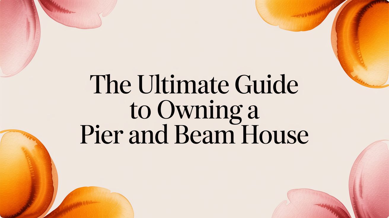 The Ultimate Guide to Owning a Pier and Beam House