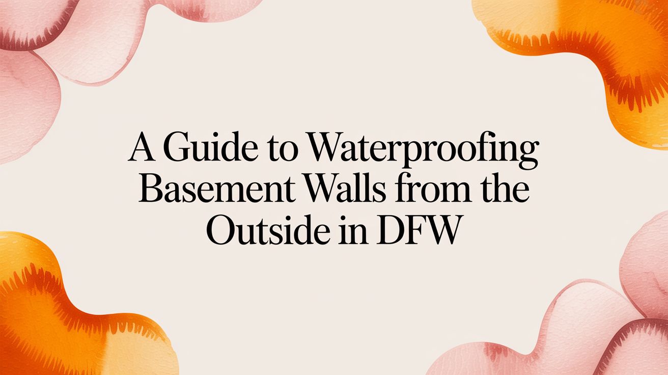 A Guide to Waterproofing Basement Walls From the Outside in DFW