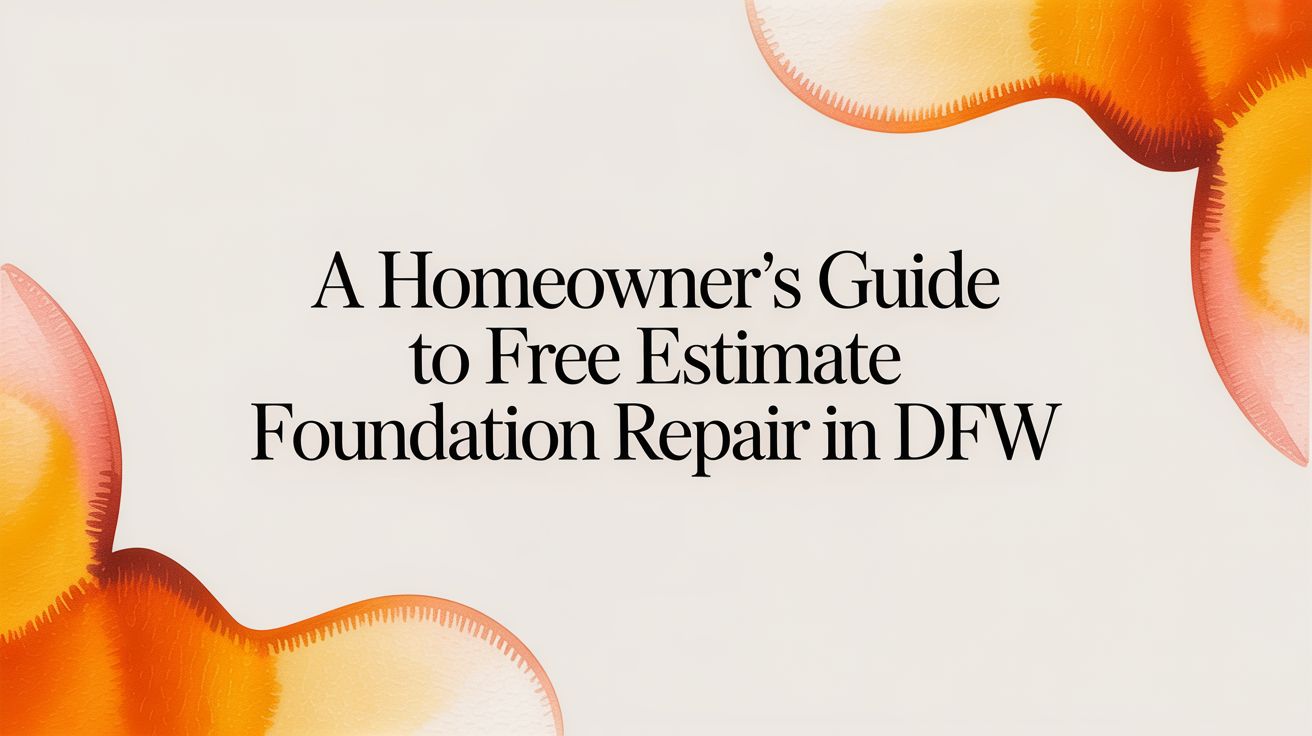 A Homeowner's Guide to Free Estimate Foundation Repair in DFW
